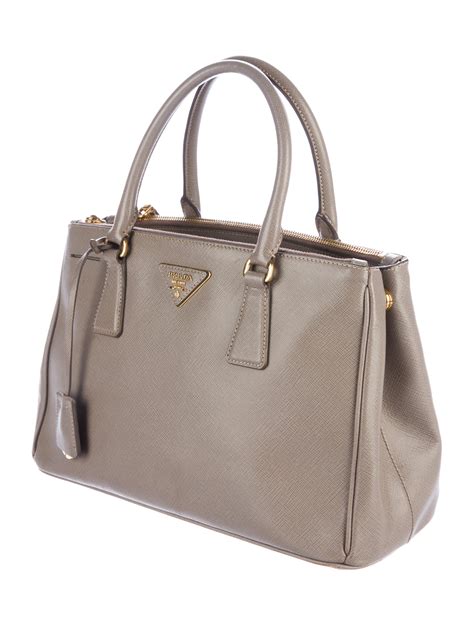 prada double zip talco|Prada Saffiano Lux Small Double.